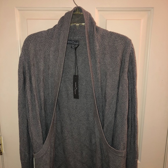 Market & Spruce Sweaters - Long Grey Cardigan